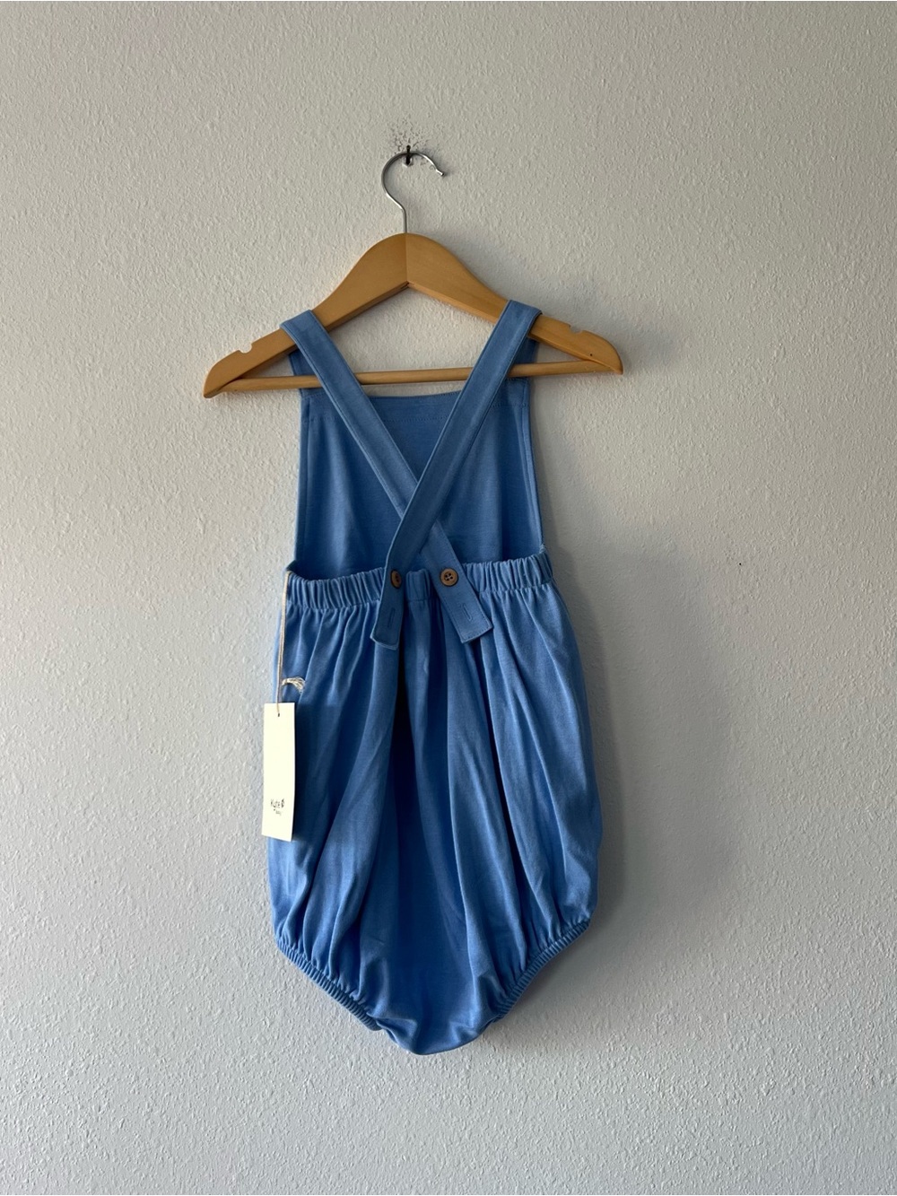 KYTE | NWT Bamboo Overalls Romper | 4T - Picture 2 of 3